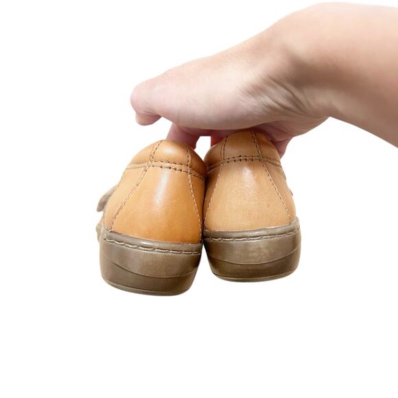 Clarks Brown Leather Evianna Peal Shoes Sz 7.5 - Picture 4 of 8